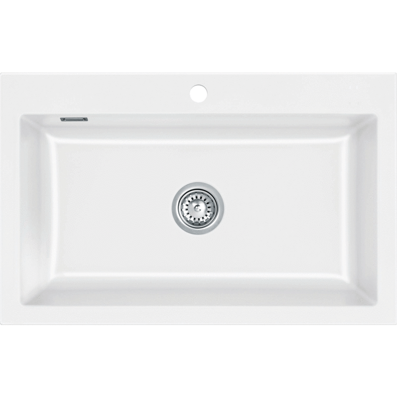 Lavabo Mera 80 diskb&auml;nk, 80x51 cm, vit