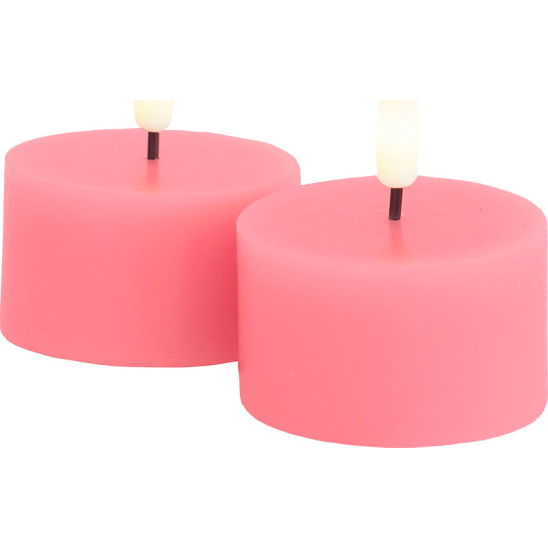 Sirius Sille LED fyrfadslys, batteri, rosa