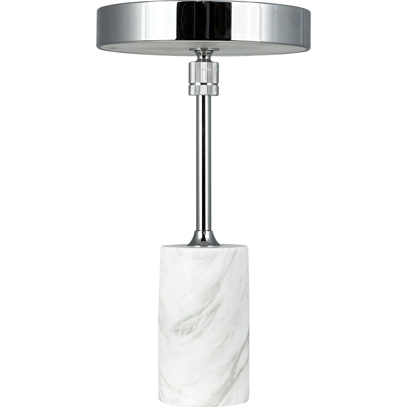 Dyberg Larsen Starlight uppladdningsbar bordslampa, vit marmor