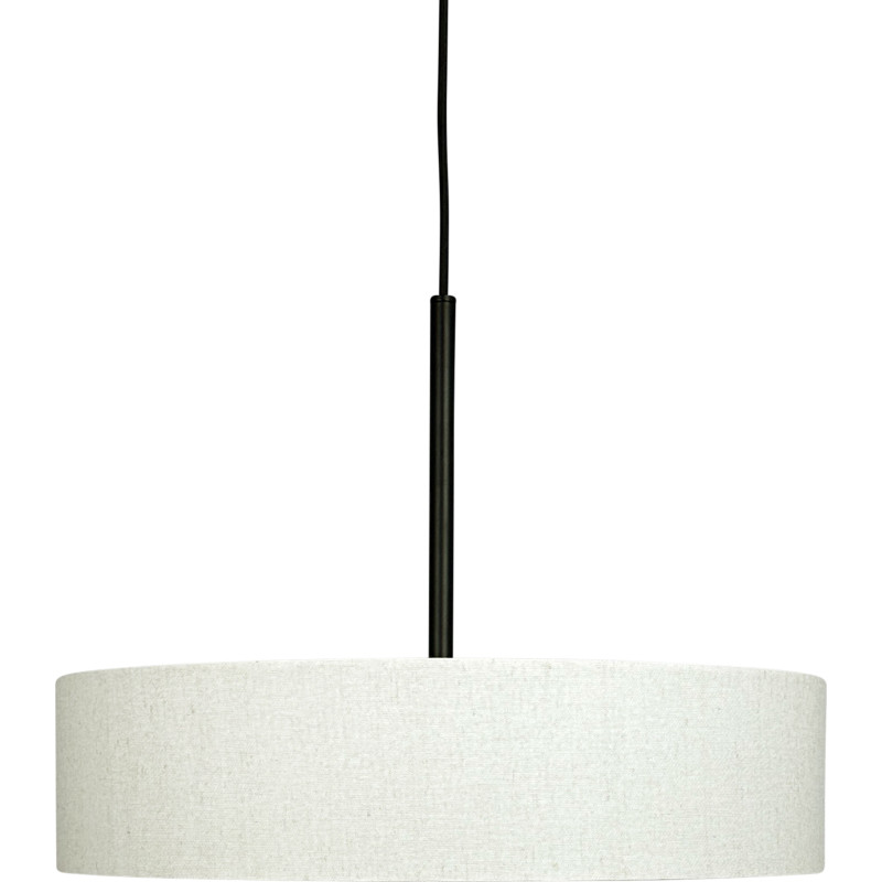 Calix pendellampe Ø45x12 natur/sort - DybergLarsen Dyberg Larsen - Spisestue - Design - Metal - Med skærm