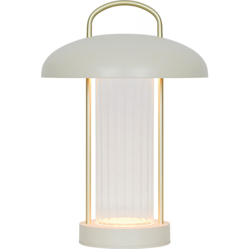 Nordlux Mirano genopladelig bordlampe, beige