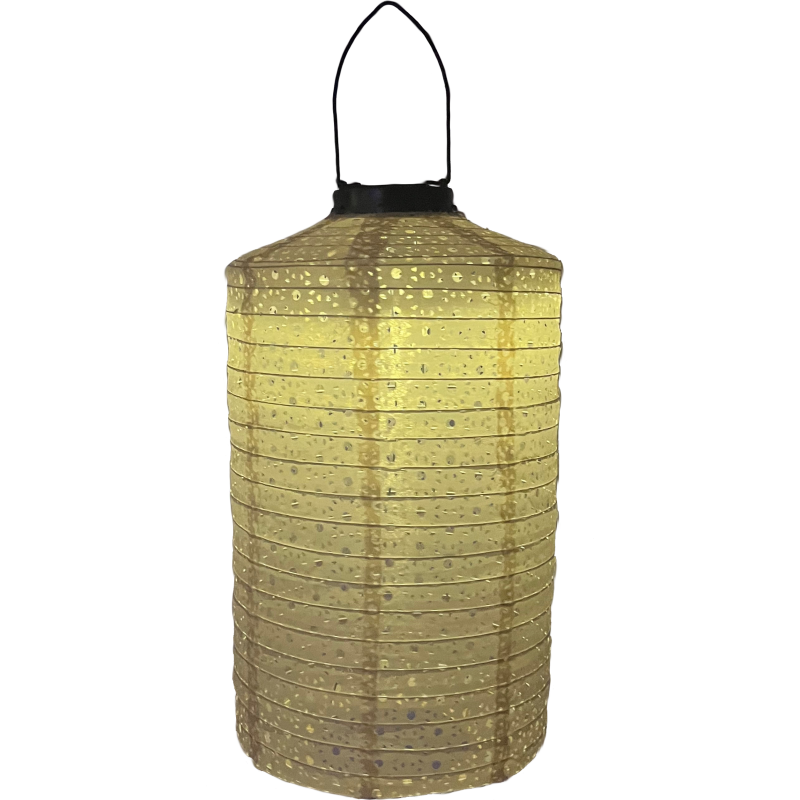 Veli Line solcell papperslykta, beige
