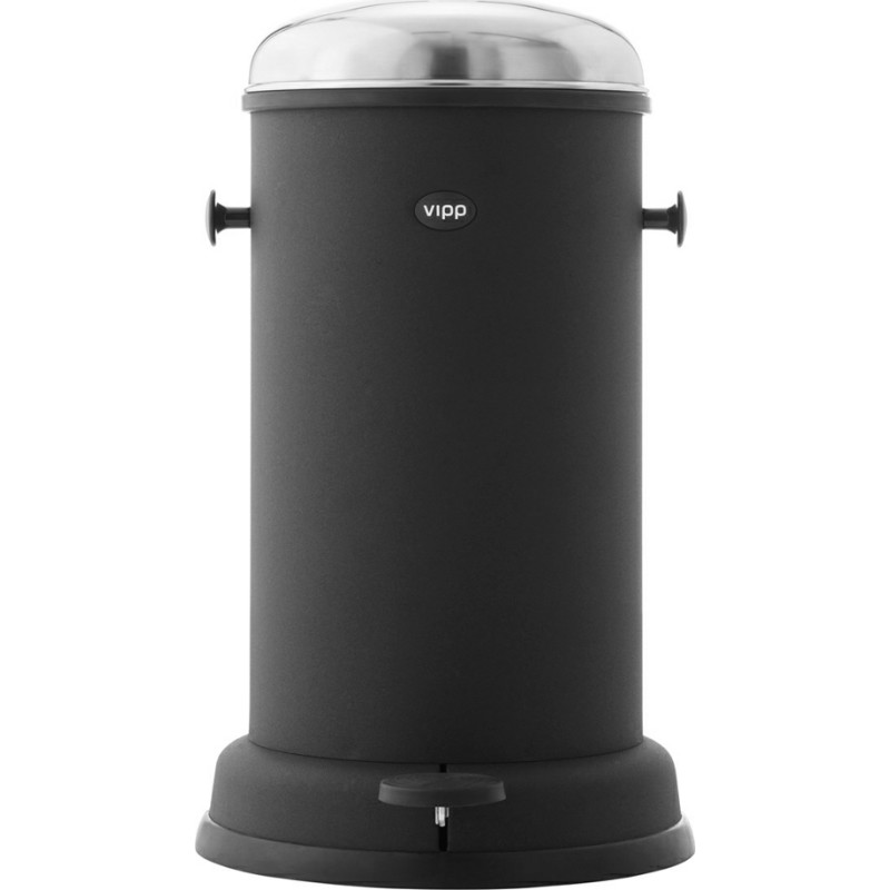 Vipp 15 affaldsspand, 14 liter, pedal, sort