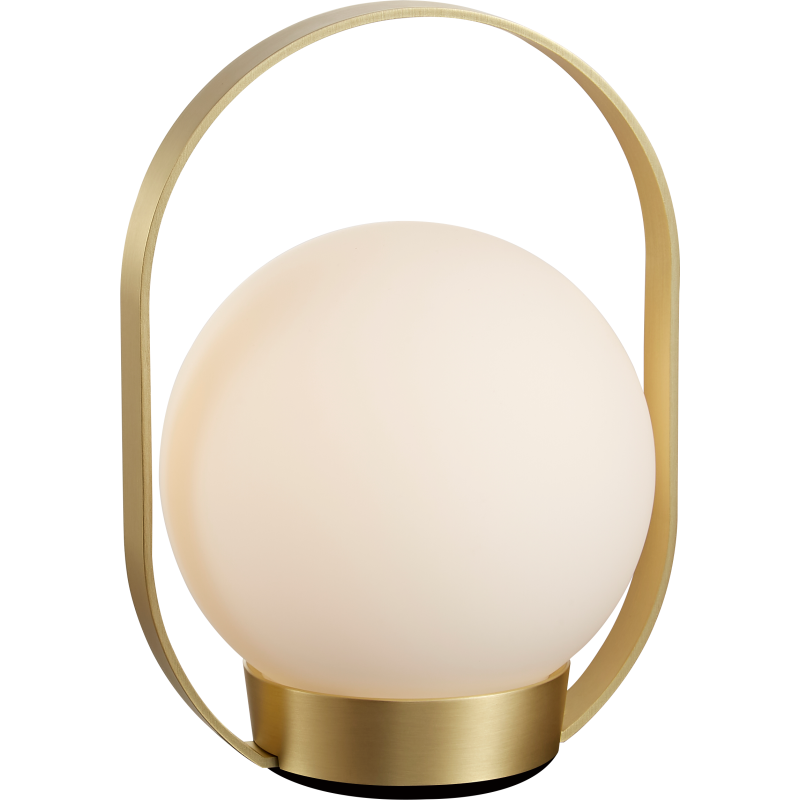 Antidark Palla genopladelig bordlampe, messing