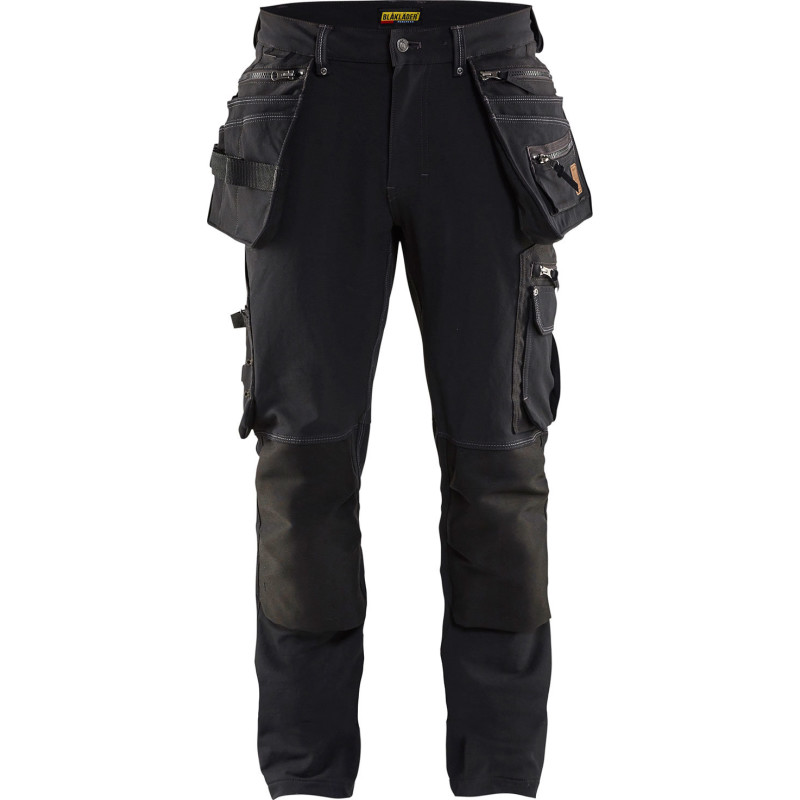 Blåkläder Workwear X1900 håndværkerbukser med 4-vejs stretch, sort, str. D112