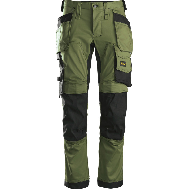 Snickers AW Bukser stretch med hylsterlommer khaki 6241 - khaki / 112 | Bukser | Arbejdsbukser | Cordura