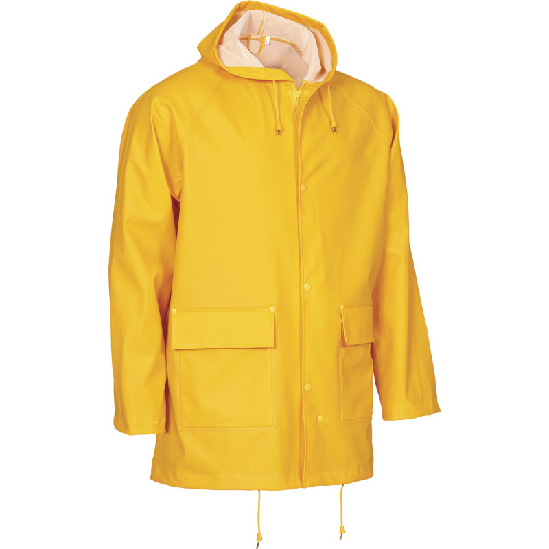 Elka Outdoor regnjacka PU/PVC, gul, st 2XL