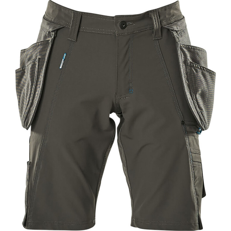 Mascot Advanced Shorts, aftagelige hængelommer, Stretch, mørk antracit 17149-311 - C48 | Bukser | Baglomme | DISCOUNT