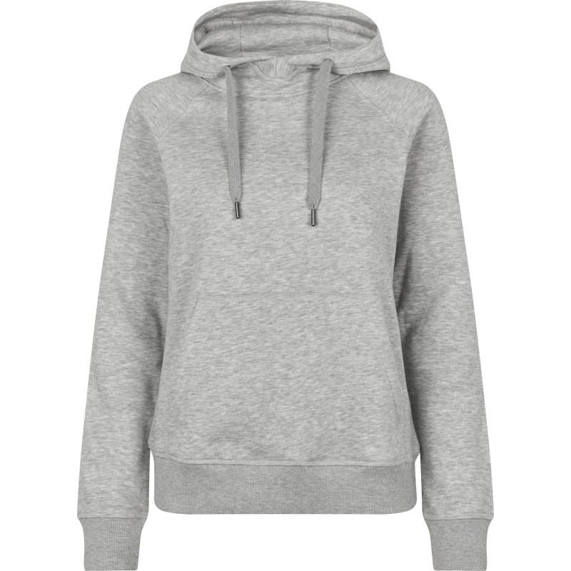 ID Core dame hoodie, lys gråmeleret, str. 2XL