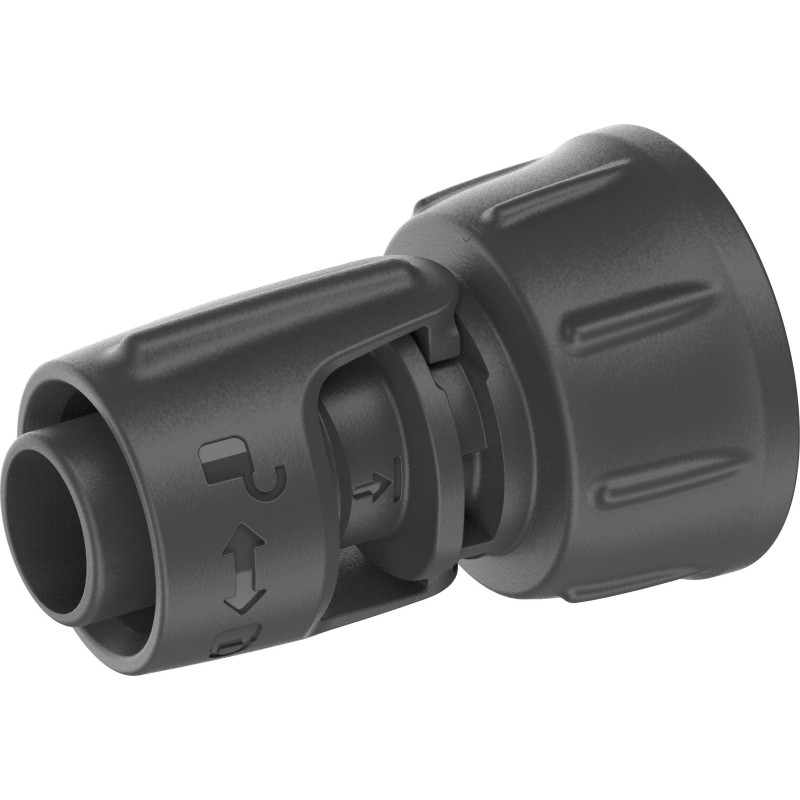 Gardena 13222-20 vandslange beslag Tap stik Plast Sort 1 stk