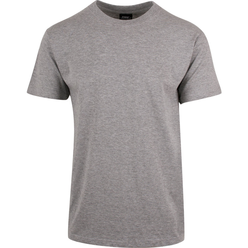 YOU Classic t-shirt, gråmeleret, str. M