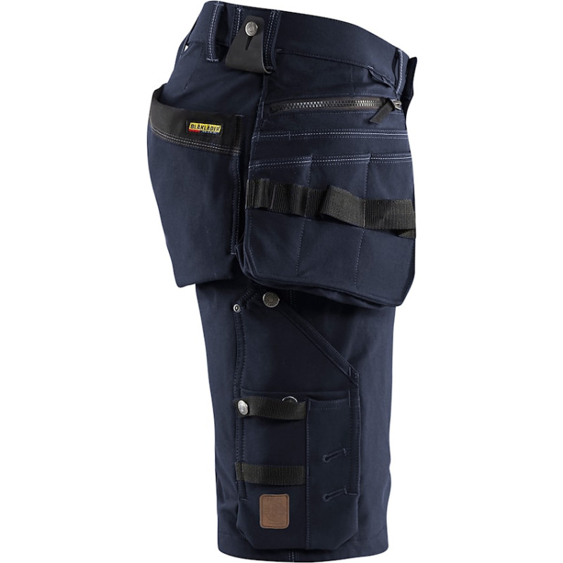 Blåkläder Workwear X1900 håndværkershorts med 4-vejs stretch, marineblå/sort, str. C64