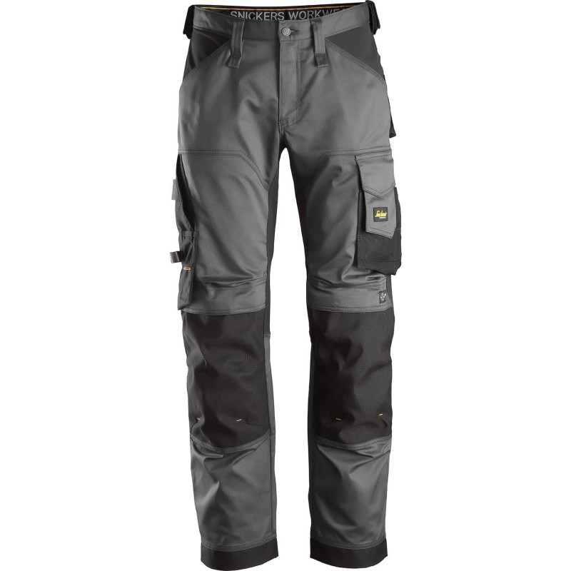 Snickers 6351 arbetsbyxor med stretch, koksgrå/svart, st 250
