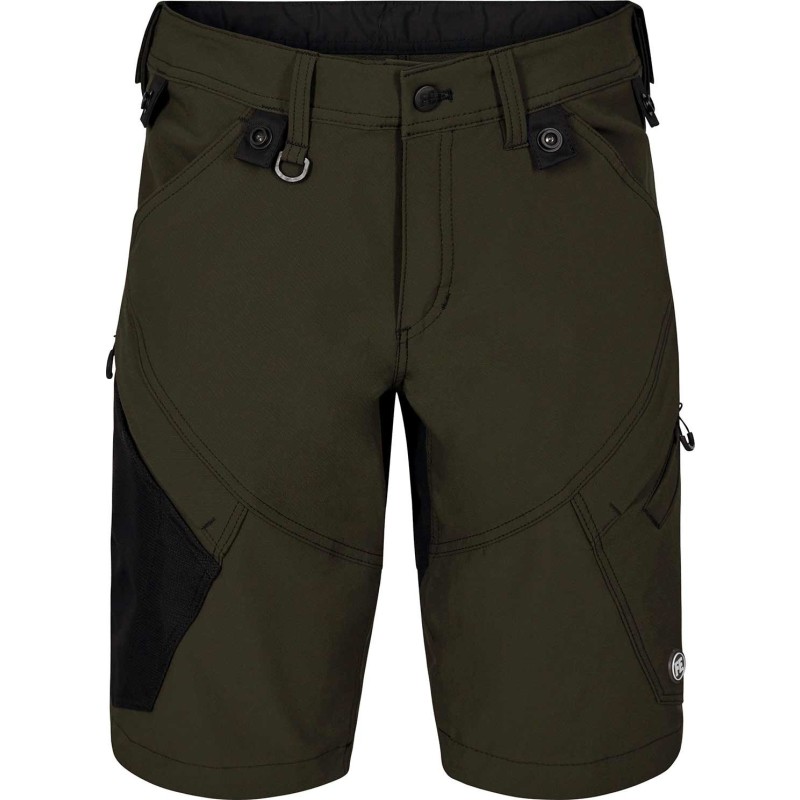FE Engel X-treme arbejdsshorts med stretch, mørkegrøn, str. 84