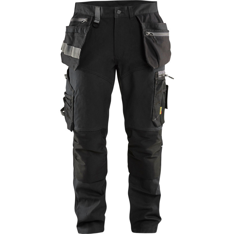 Blåkläder Workwear 1599 arbetsbyxor med 4-vägs stretch, svart, stl D124