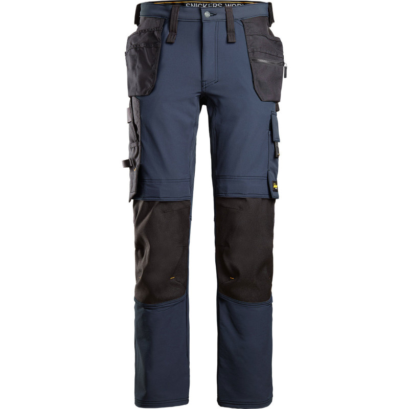 Snickers AW buks 4-stretch med hylsterlommer navy/sort 6271 - navy/sort / 88 | Bukser | Arbejdsbukser | Bukser
