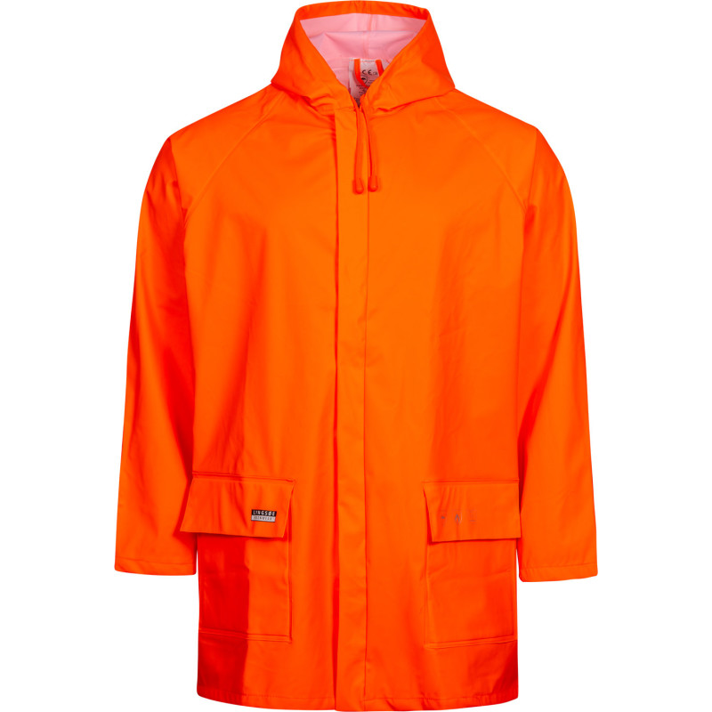 Lyngsøe FR-LR48 regnjakke, orange, str. L