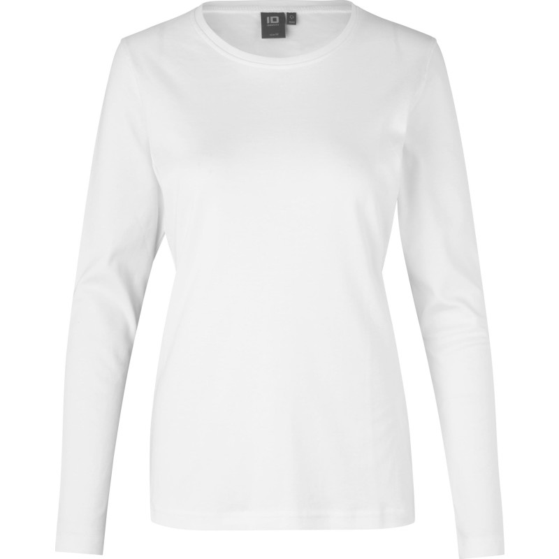 ID Interlock T-shirt | l/æ | dame - Hvid / L | | NODISCOUNT |