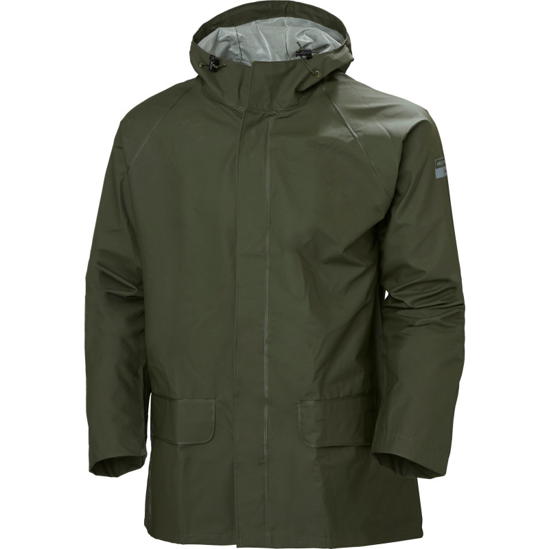 Helly Hansen Mandal regnjakke, mørkegrøn, str. S