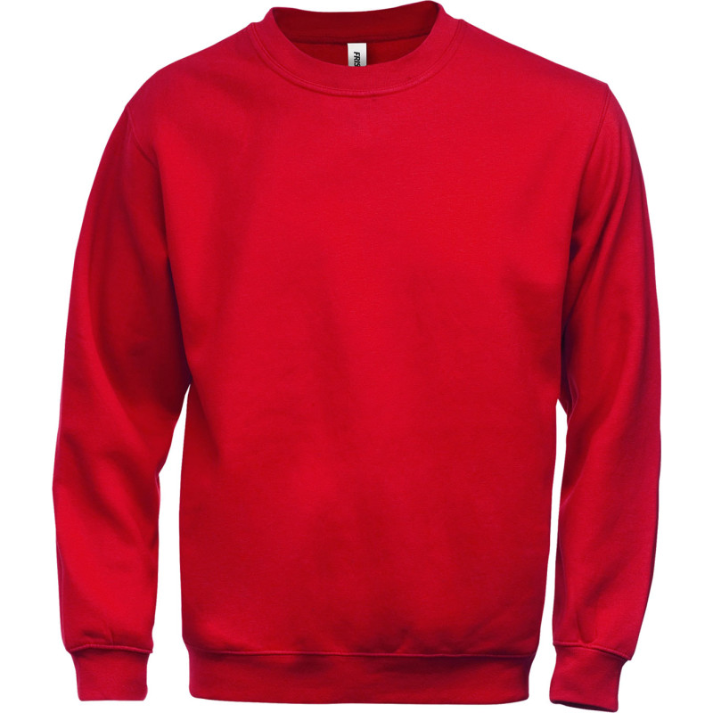 Fristads Acode Klassisk sweatshirt, rød, str. S
