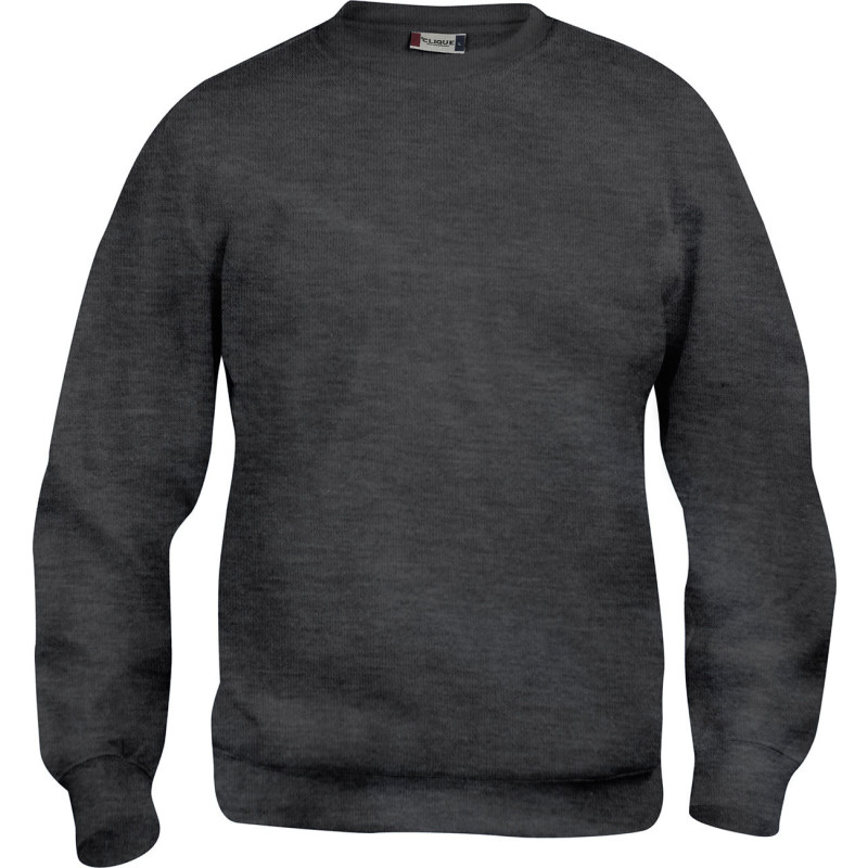Clique Basic Roundneck sweatshirt, koksgrå meleret, str. M