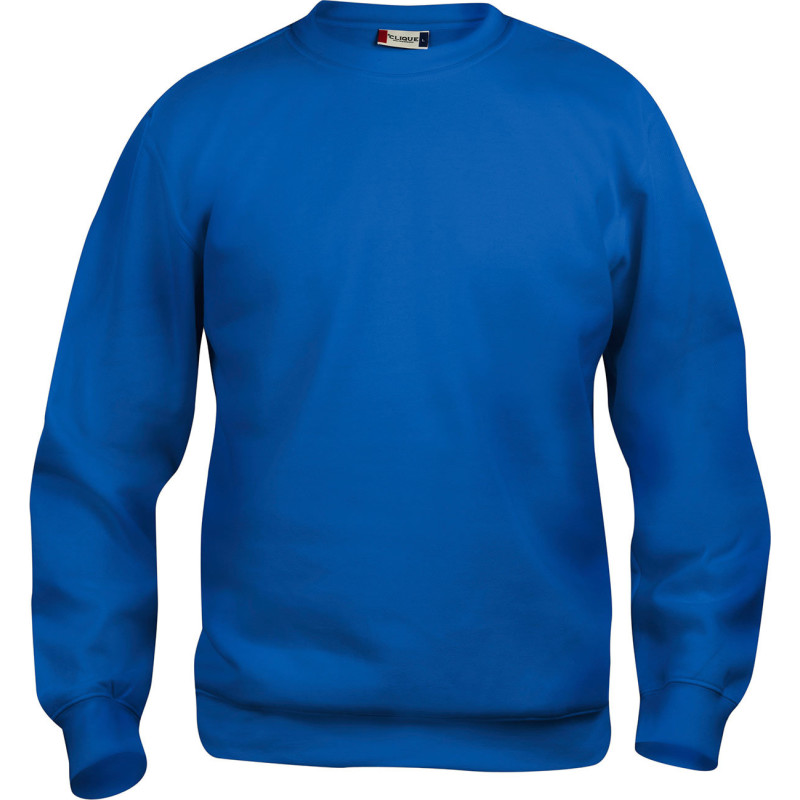 Clique Basic Roundneck collegetröja, kongeblå, st L