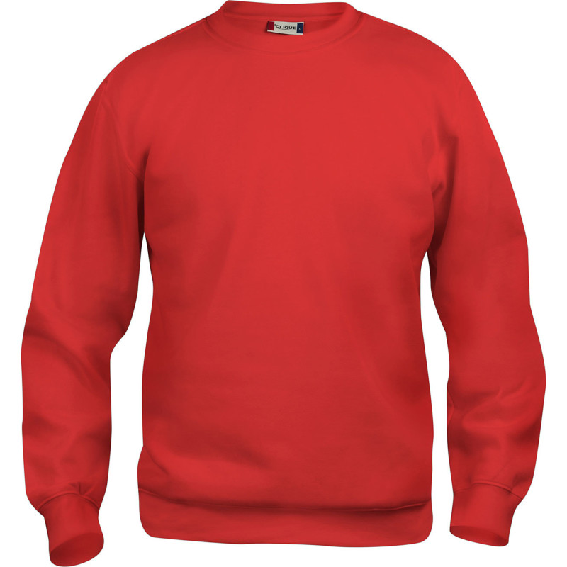 Clique Basic Roundneck sweatshirt, rød, str. L