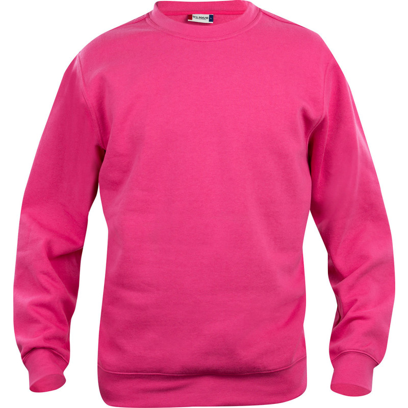 Clique Basic Roundneck sweatshirt, pink, str. XS