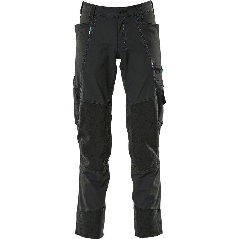 MascotAdvanced Arbejdsbukser, Knælommer, Stretch, Lav vægt,17179-311-09 sort - 82C51 | Bukser | Baglomme | DISCOUNT