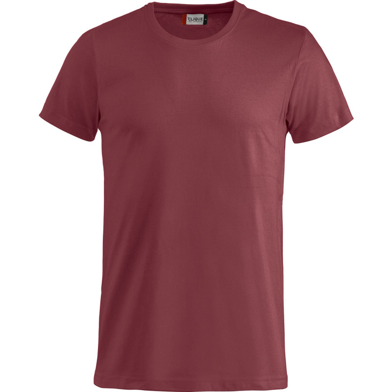 Clique Basic t-shirt, bordeaux, str. XS