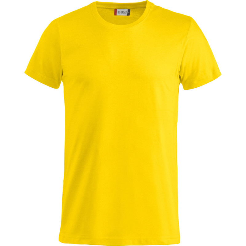 Clique Basic t-shirt, gul, st XL