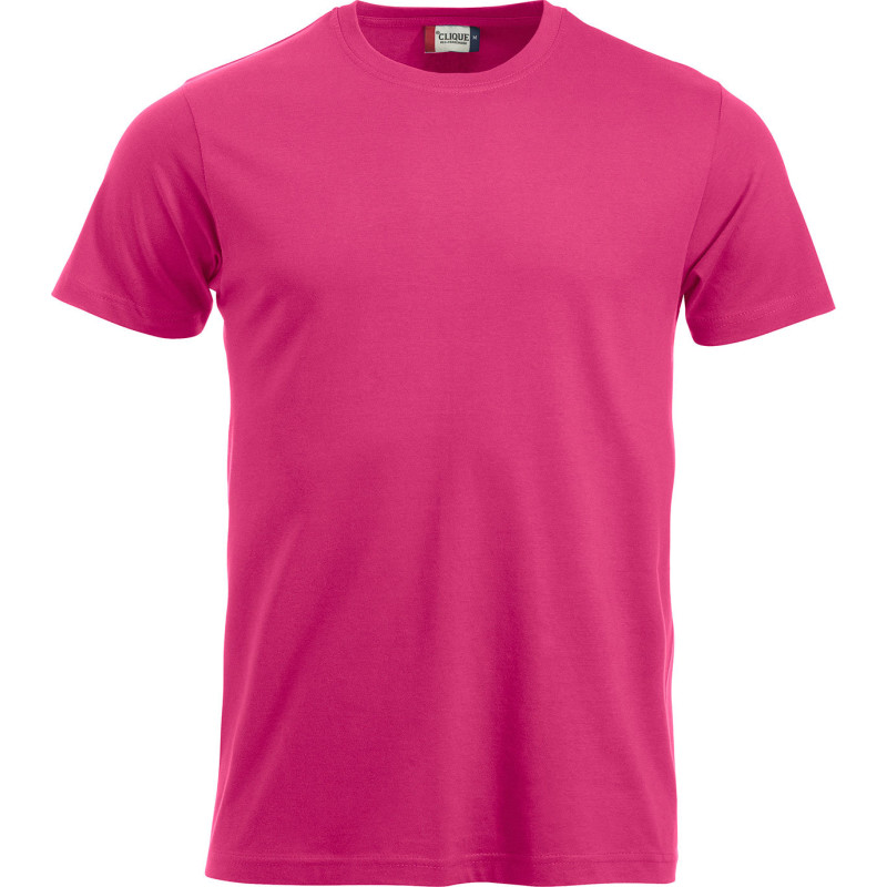 Clique New Classic t-shirt, knallrosa, st