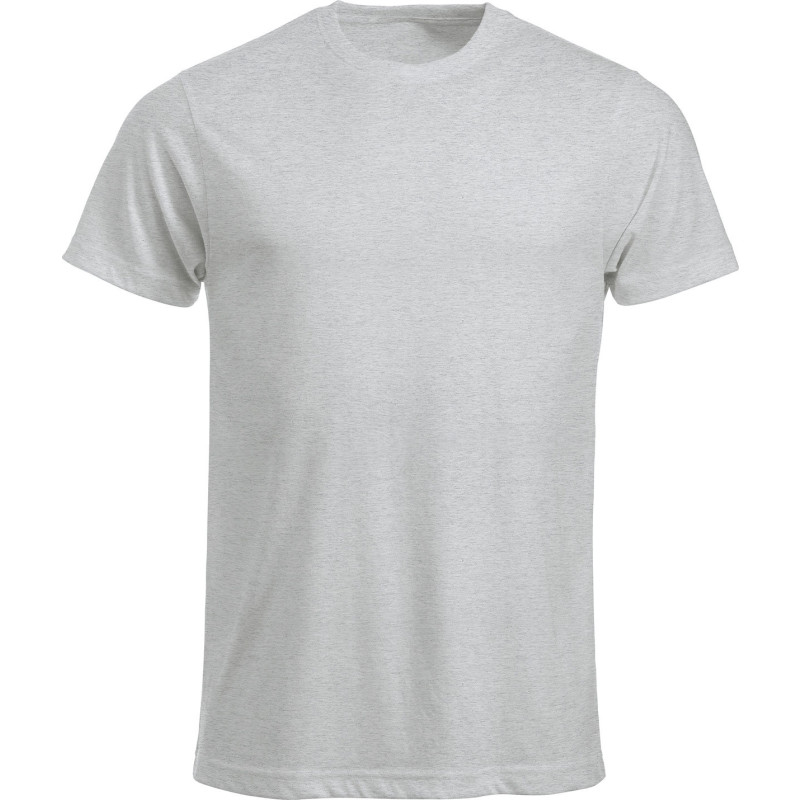 Clique New Classic t-shirt, lysegrå meleret, str. M