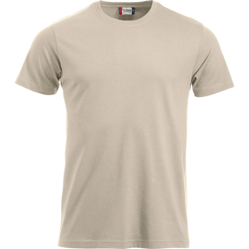 Clique New Classic t-shirt, lys khaki, str. 3XL