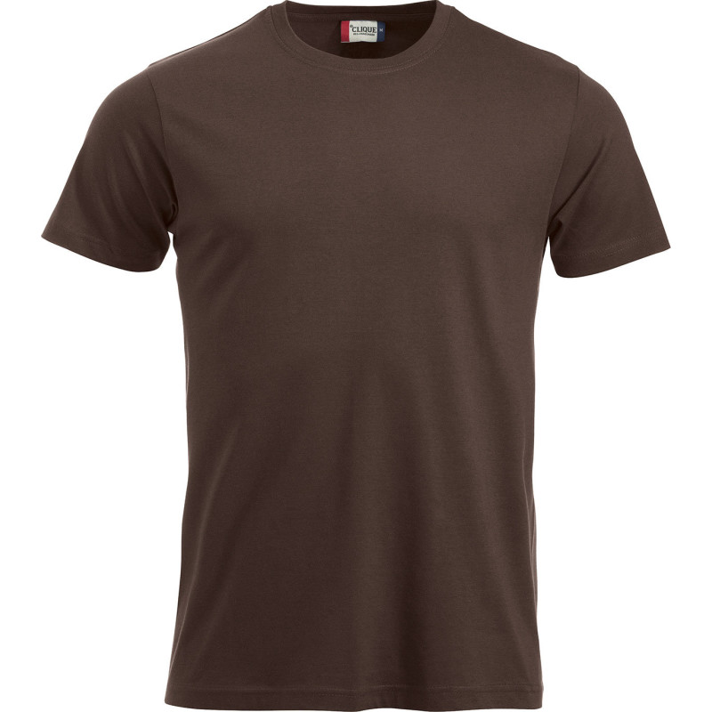 Clique New Classic t-shirt, mörkbrun, st