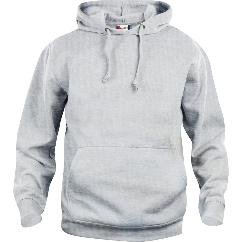 Clique Basic hoodie, ljusgrå, st 3XL