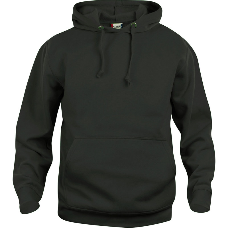 Clique Basic hoodie, svart, st 5XL