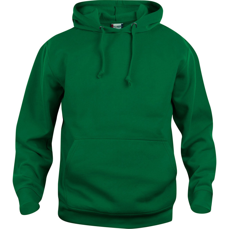 Clique Basic hoodie, flaskgrön, st XS