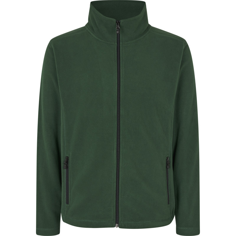 ID Microfleece jakke, flaskegrøn, str. 3XL