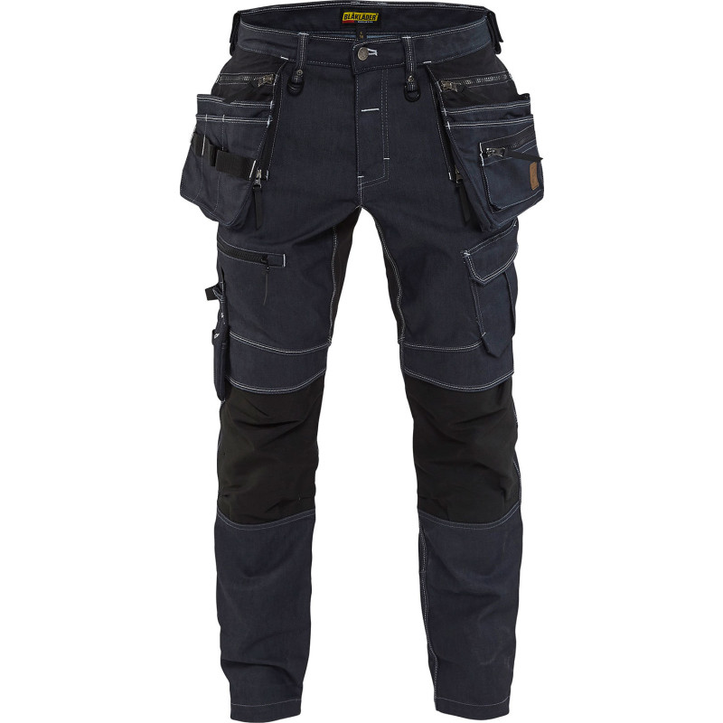 Blåkläder Workwear X1900 hantverksbyxor med 2-vägsstretch, marinblå/svart, st C46
