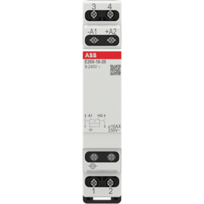 ABB kiprelæ, 2 NO, AC, 16A, 8-230V