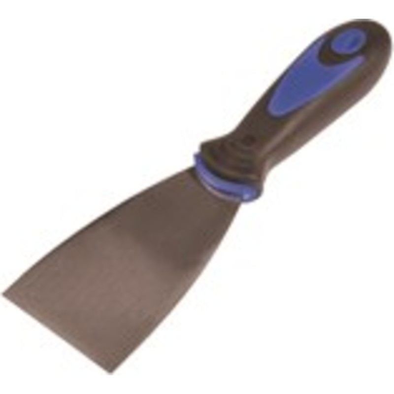 Roliba rustfri spartel, plast håndtag, 10 cm