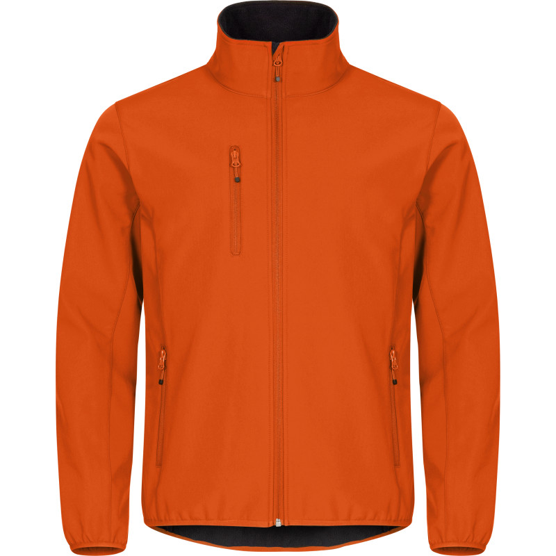 Clique Classic softshell jakke, orange, str. XS