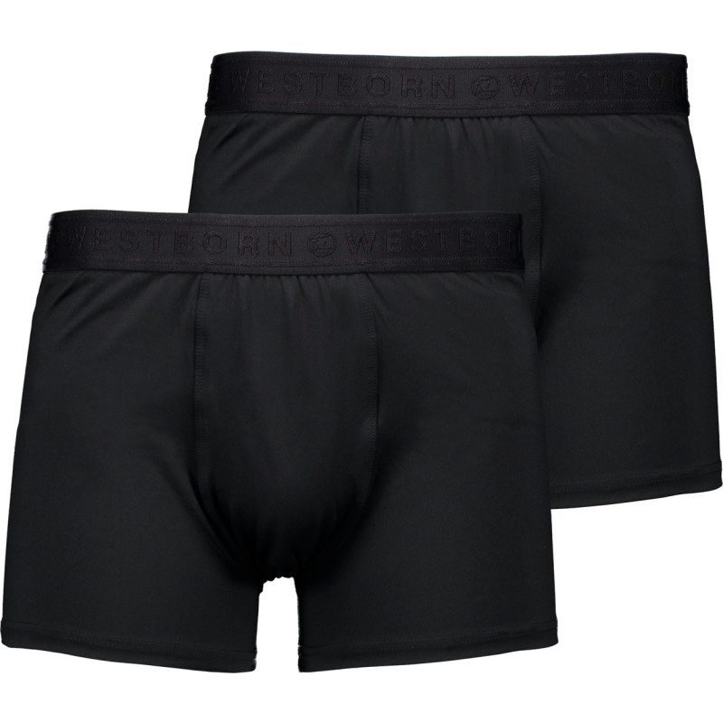 Westborn boxershorts i microfiber, 2-pak, sort, str. S