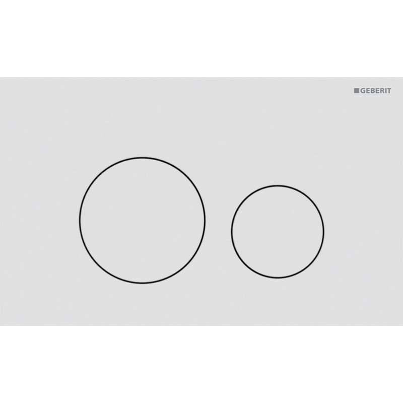 Geberit Sigma40 betjeningplade - Til dobbeltskyl round Hvid mat