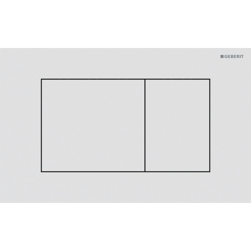 Geberit Sigma 40 Square spolplatta, matt vit