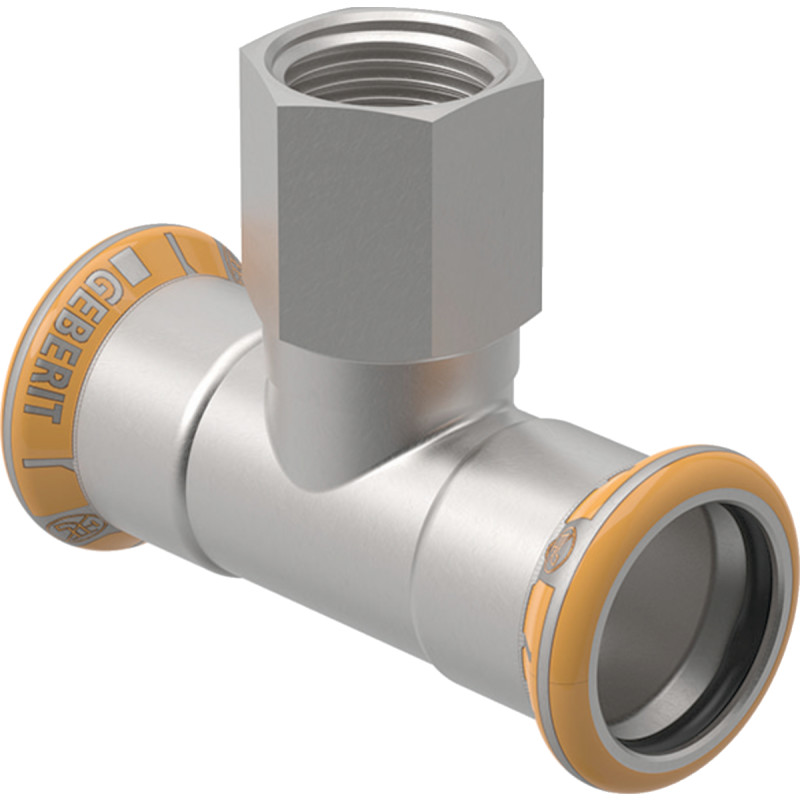 Geberit Mapress Therm rustfri tee, til varmeanlæg, 18 x 3/4" x 18 mm