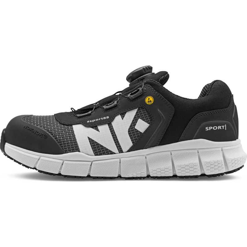 NokNok Sport88 sikkerhedssko, S1P, sort, str. 47