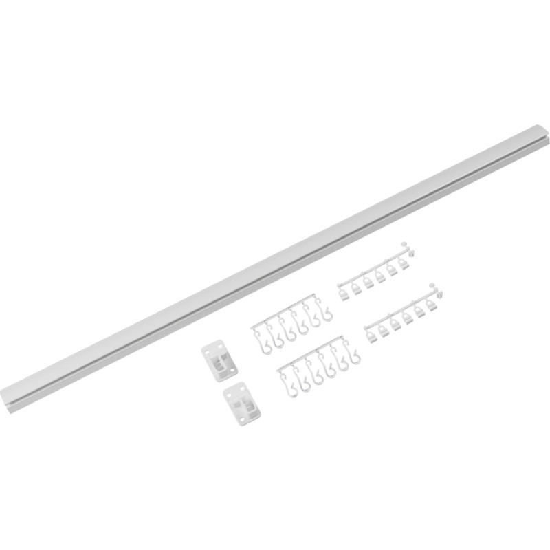 Leijma Stabil duschdrapperistång, 120 cm, vit