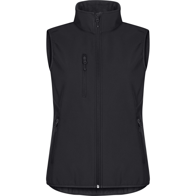 Clique Classic softshellväst dam, svart, st 3XL